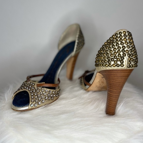 Giuseppe Zanotti Size 6.5 Rhinestone Studded Heels - Picture 3 of 3